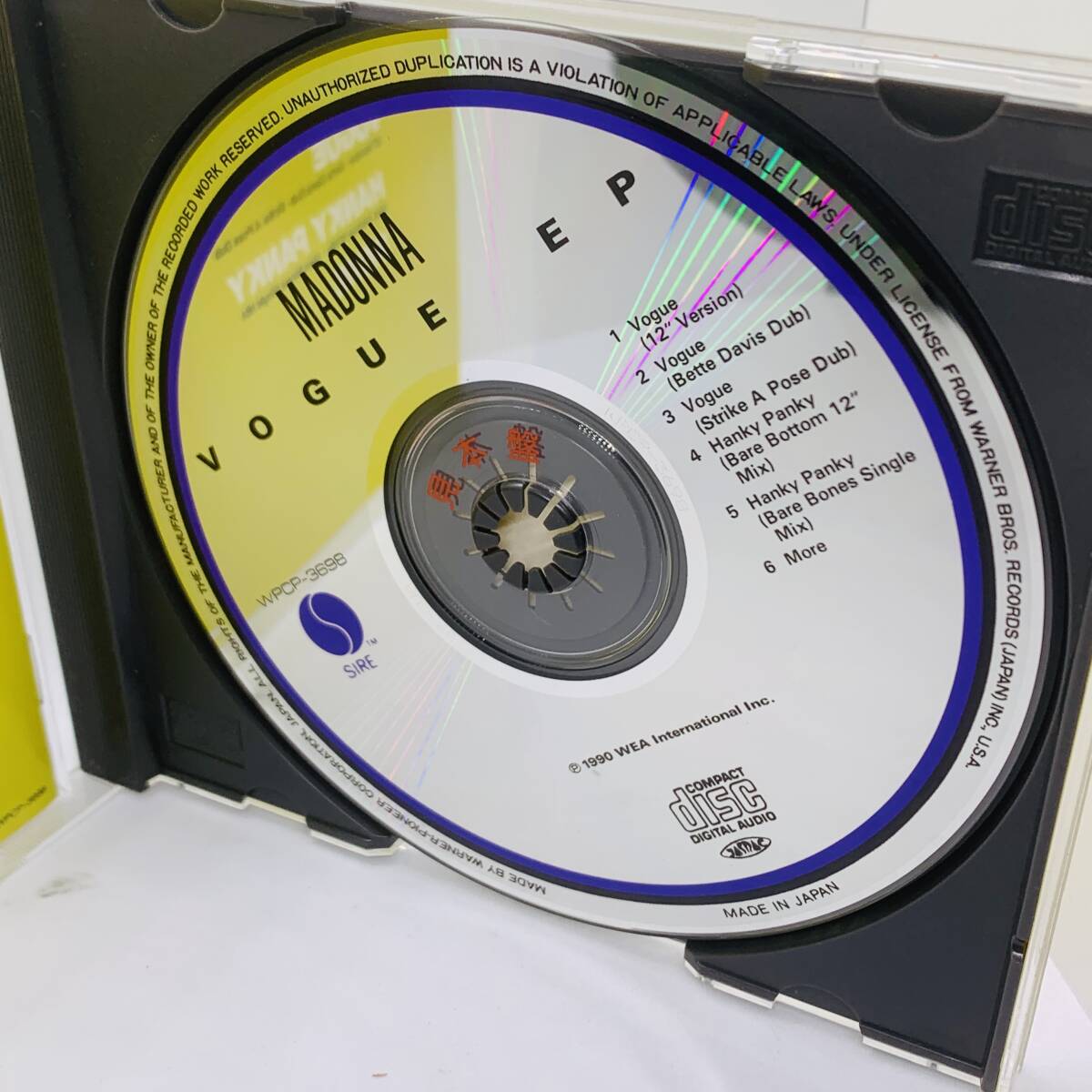 【非売品】 マドンナ　ヴォーグEP 見本盤　WPCP-3698 中古CD Madonna 20240313G04