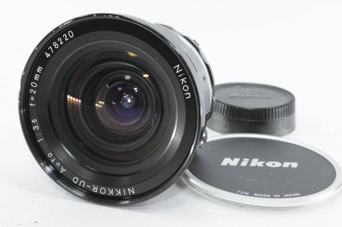 ★特上品★ ニコン NIKON AI改 NIKKOR-UD Auto 20ｍｍ Ｆ3.5 ★前後キャップ付き ＃Ａ35