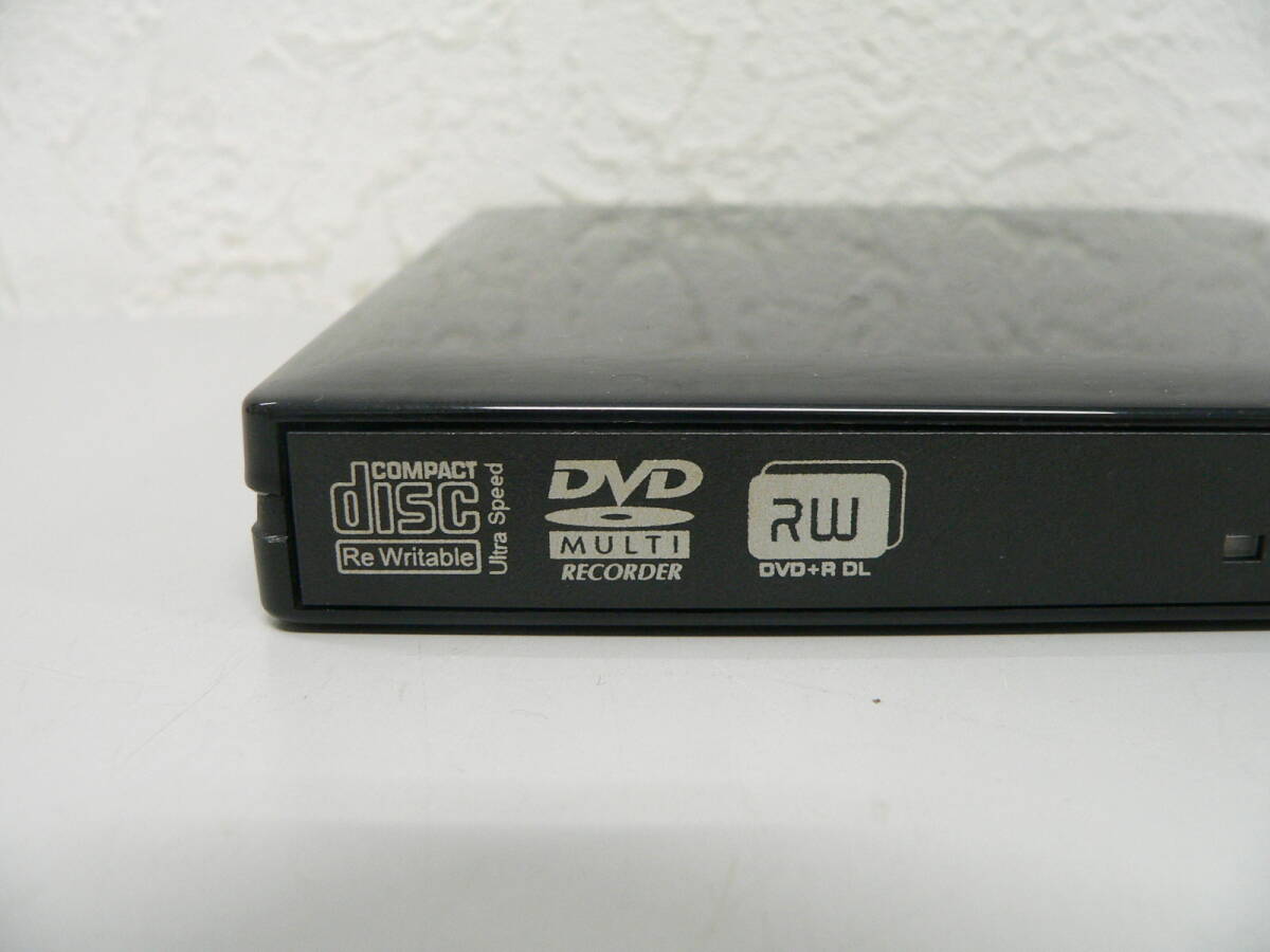 #3717　BUFFALO ポータブルDVDドライブ DVSM-PS58U2-BK コードなし 動作未確認_画像2