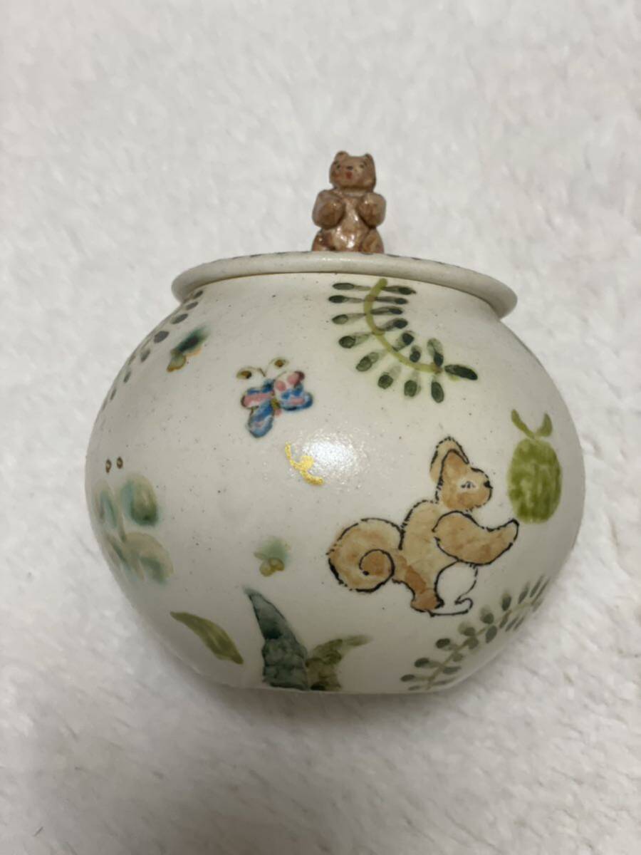 よしのちはる ポット 陶器 くま クマ 陶器 シュガーポット よしのちはる ポット 陶器 くま クマ 陶器 シュガーポット