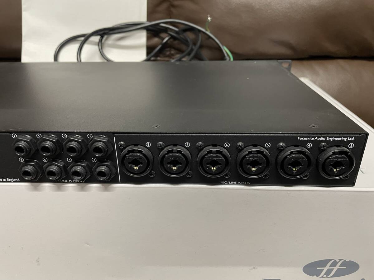 ●FOCUSRITE OctoPre MkII フォーカスライト 8chマイクプリアンプ 中古●_画像6