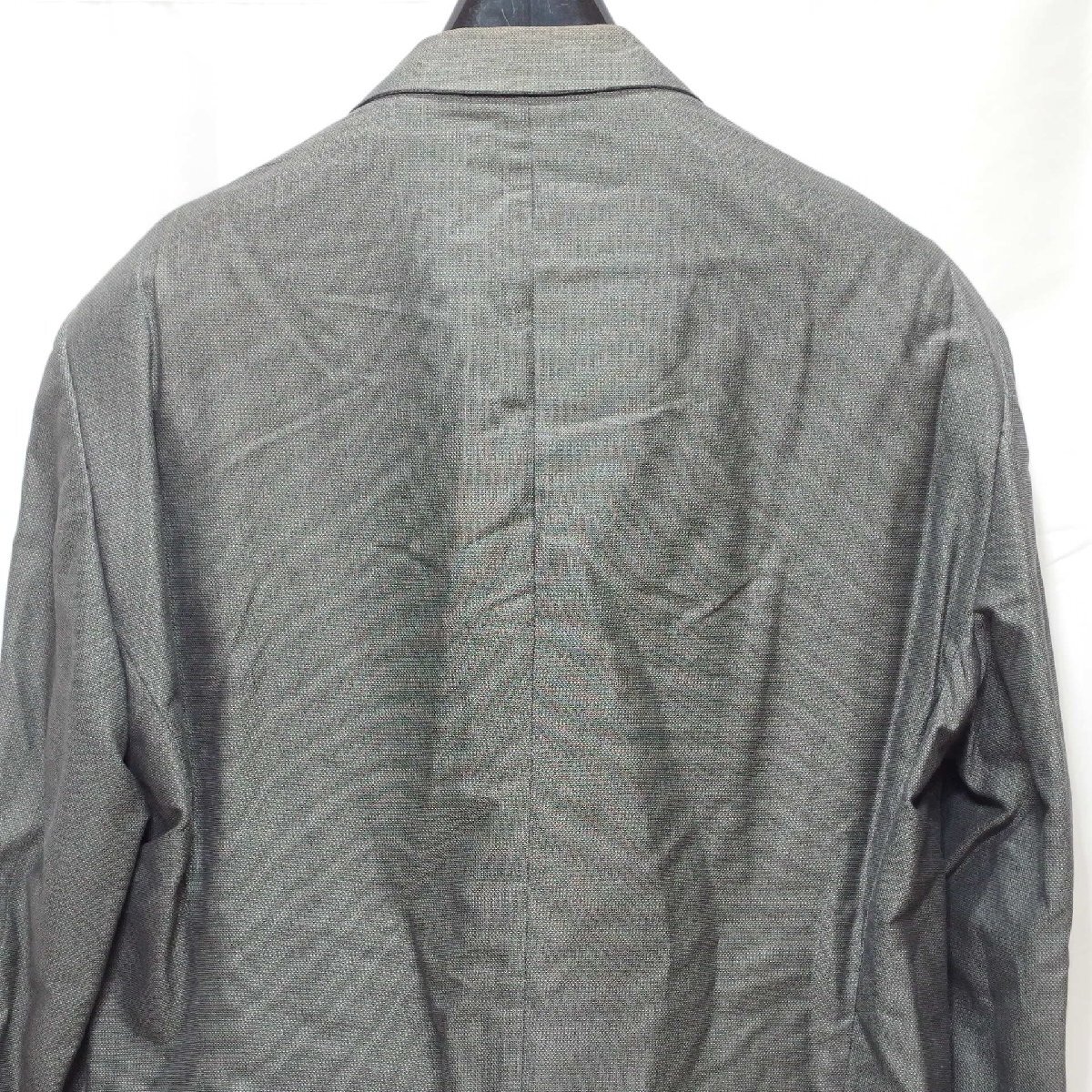 ARMANI COLLEZIONI◆アルマーニ・コレツォーニ メンズ ジャケット シルク混 （グレー）50◆USED難有り_画像7