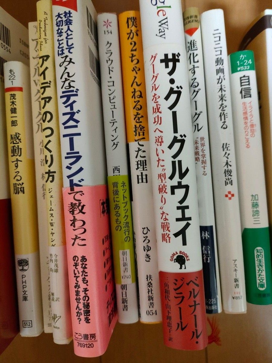 ビジネス本や自己啓発本など23冊セット　アイデア　Google　ディズニーランド　ひろゆき　マイクロソフト　仕事　アイデア