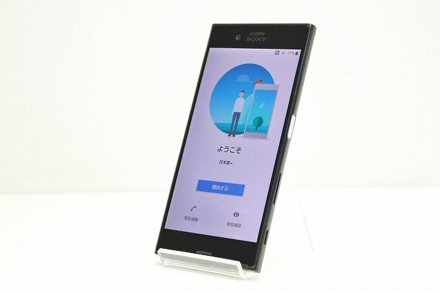 1円スタート docomo SONY Xperia XZs SO-03J SIMロック解除済み SIMフリー Android スマートフォン 残債なし 32GB ブラックの画像1