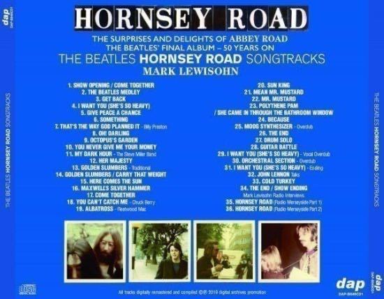 THE BEATLES / HORNSEY ROAD SONGTRACKS [1CD]SURPRISES AND DELIGHTS OF ABBEY ROAD_画像4