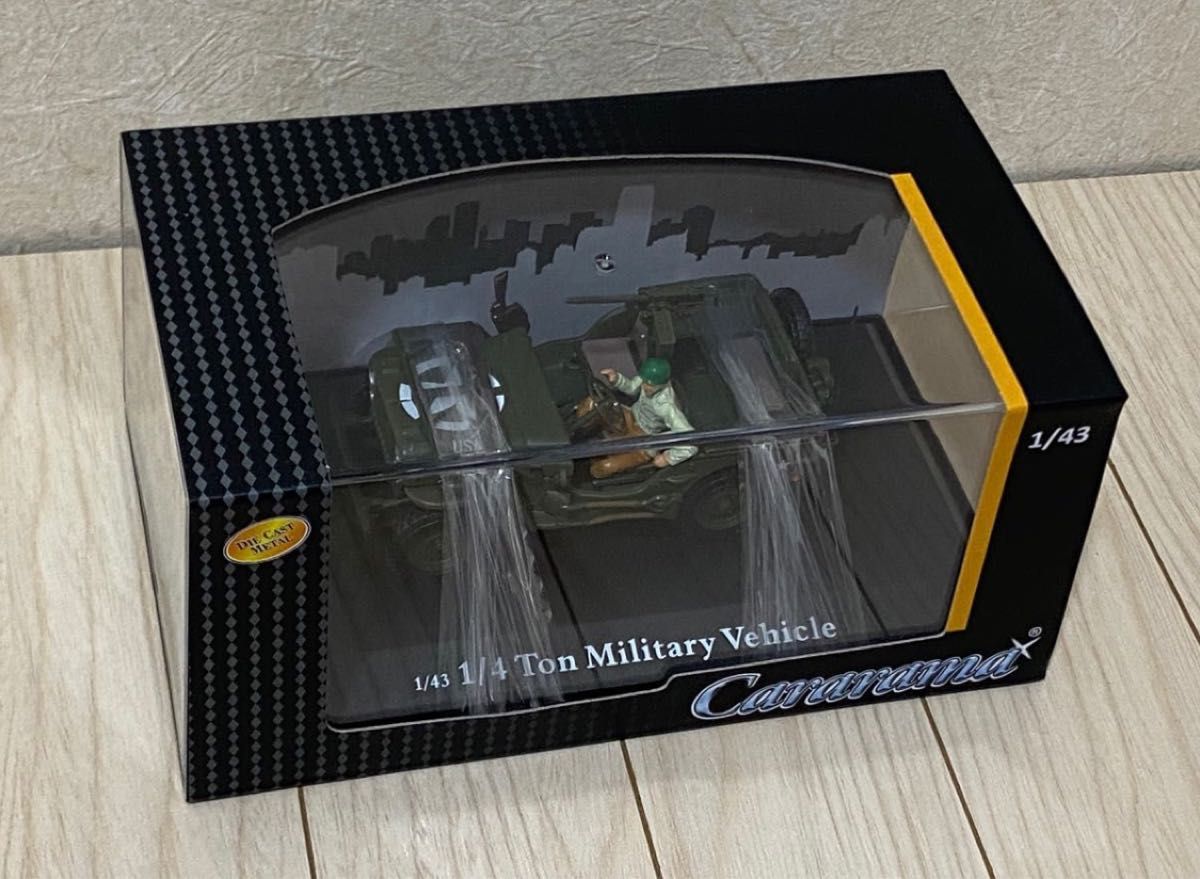 第二次世界大戦 アメリカ軍1/4t ミリタリー Jeep 完成品模型　1/43スケースル　米軍ジープ　WILLYS MB