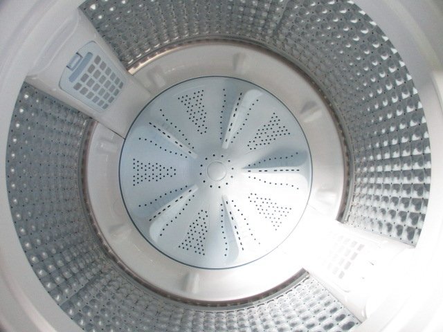◎AQUA アクア 全自動洗濯機 9kg 簡易乾燥 立体水流の3Dパワフル洗浄 AQW-V9MBK 2022年製 取説付き 直接引取OK w3211_画像5