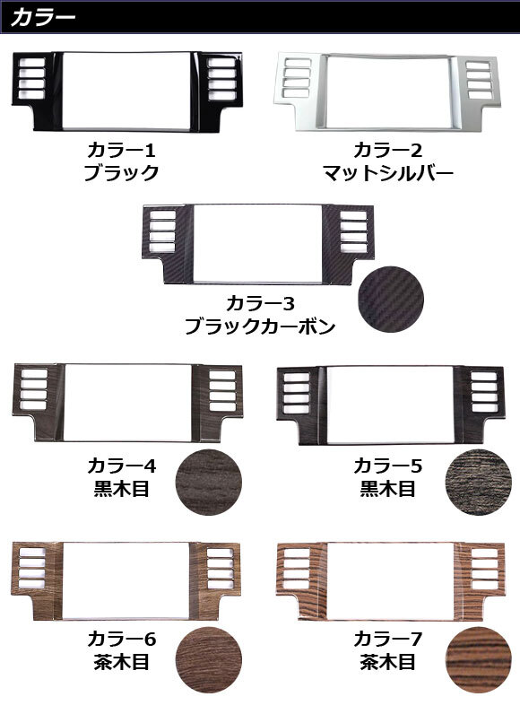 ナビ＆コンソールパネルカバー ランドローバー ディスカバリースポーツ LC2A/LC2XB/LC2NB マルチメディアスイッチ装備車対応 カラー6 ABS製_画像3