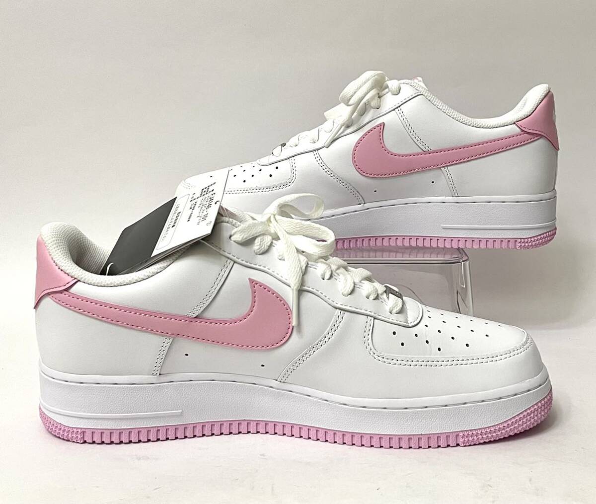 NIKE AIR FORCE 1 \'07 WHITE PINK RISE Nike Air Force 1 pink laiz men's sneakers shoes FJ4146 101 regular goods 