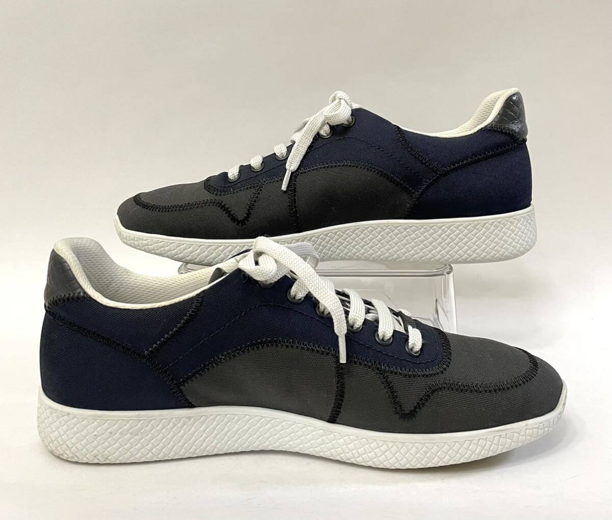 BOTTEGA VENETA Two-tone Stitch Sneakers ボッテガ ヴェネタ ローカット メンズ スニーカー シューズ イタリア製 イントレチャート 正規品_画像4