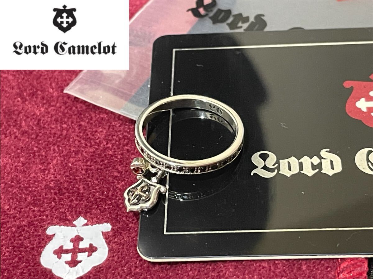Lord Camelot LC725 BK CZ Lord Camelot Drop shield charm black zirconia ring ring accessory attaching regular goods 