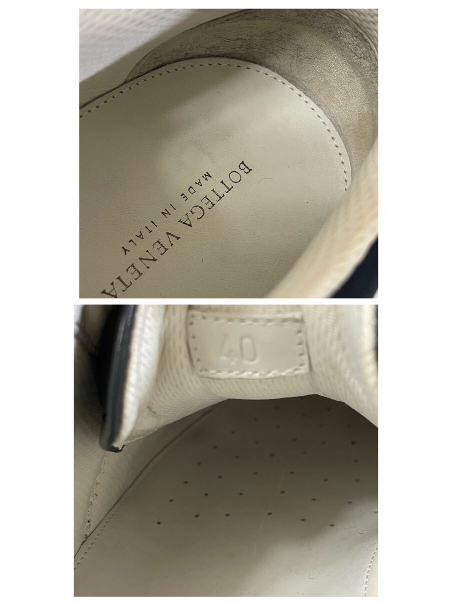 BOTTEGA VENETA Two-tone Stitch Sneakers ボッテガ ヴェネタ ローカット メンズ スニーカー シューズ イタリア製 イントレチャート 正規品_画像9