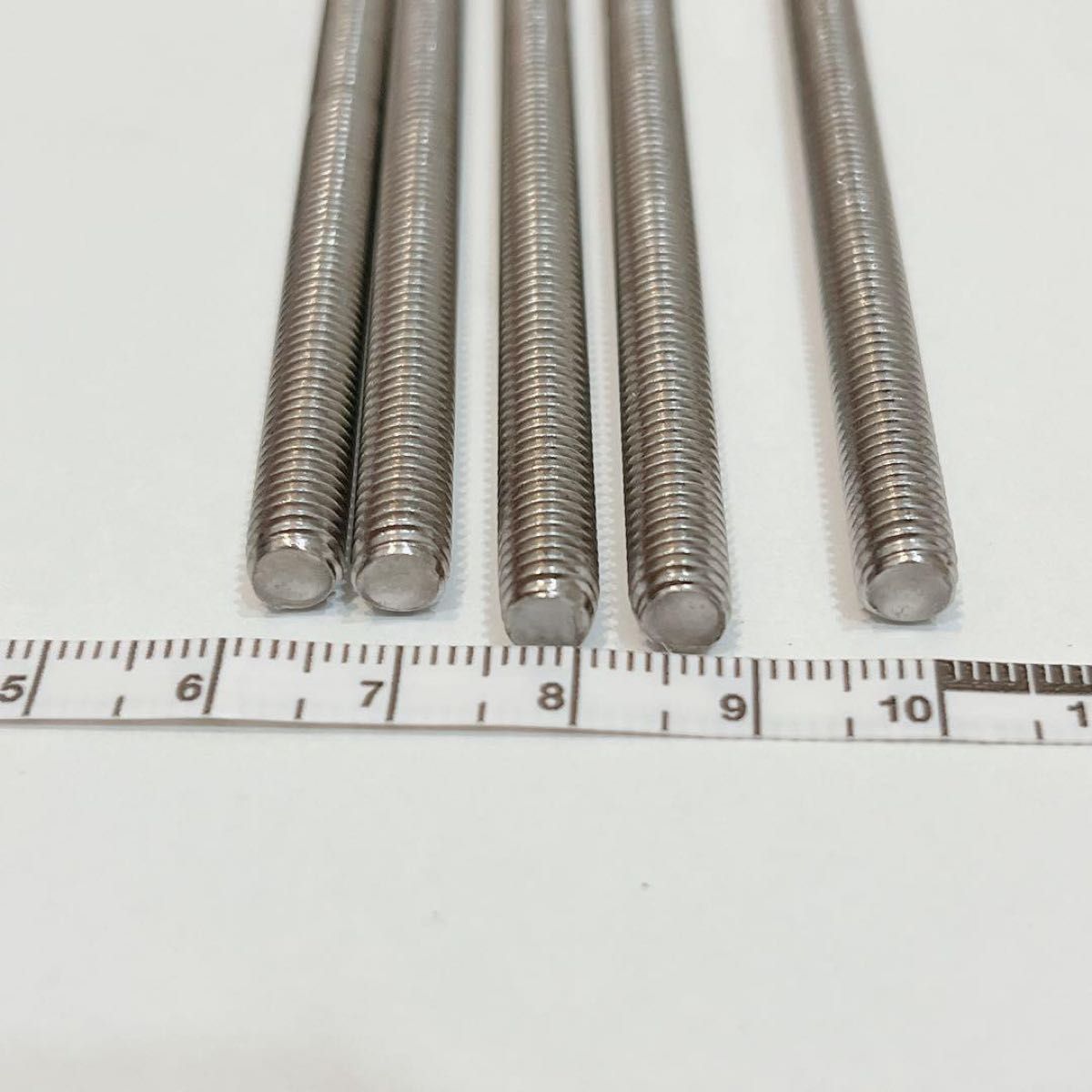 uxcell ねじロッド ネジ棒 5本 ステンレス鋼 M6x120mm