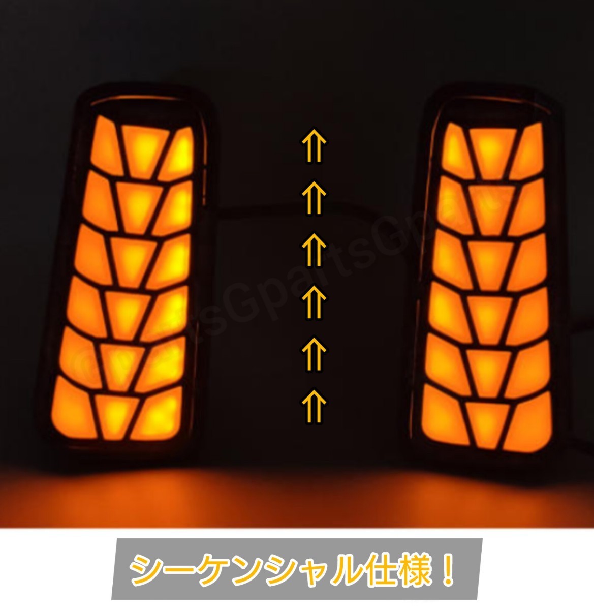 LEDリフレクター 流れるウインカー テールライト リアバンパー用■30 アルファード ヴェルファイア_画像4