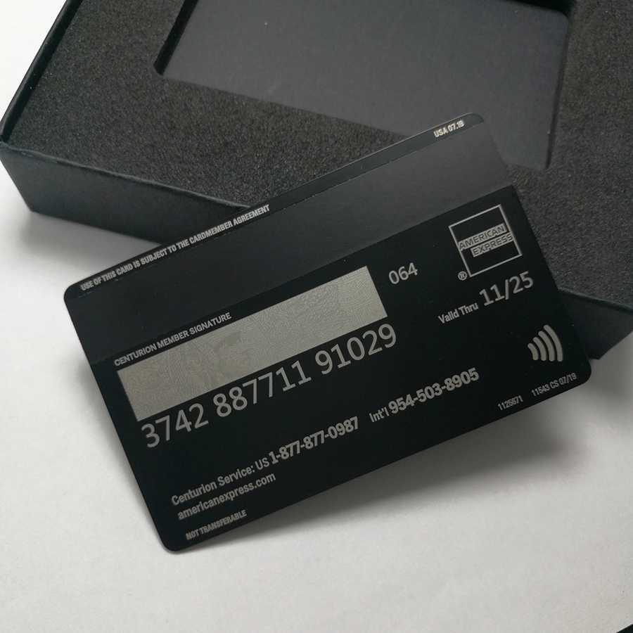 [ remainder a little ] new model americanexpress centimeter .li on card C black card replica made of metal 