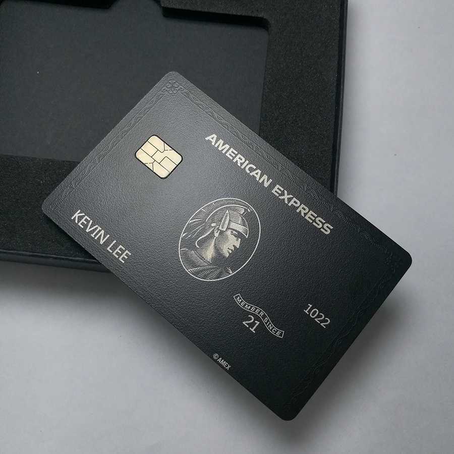 [ remainder a little ] new model americanexpress centimeter .li on card C black card replica made of metal 