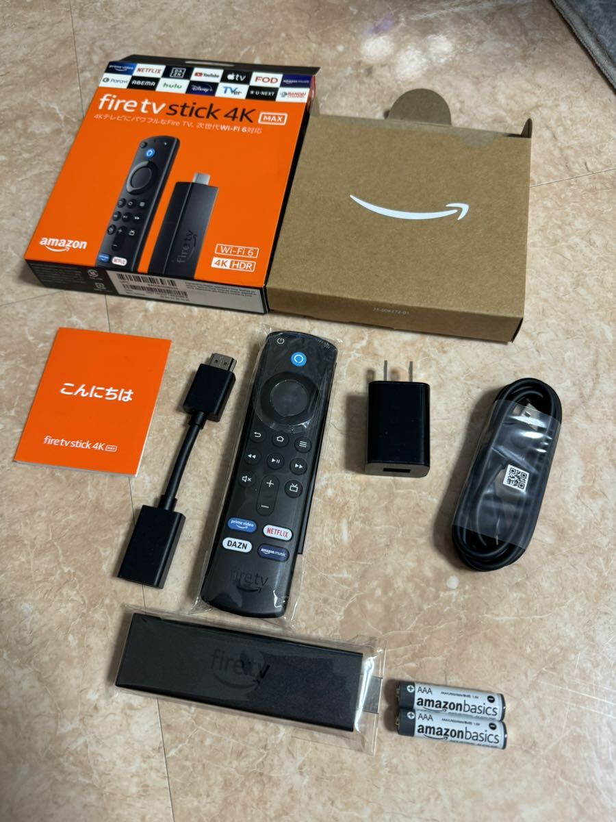 ☆美品☆アマゾン プライム Amazon Fire TV Stick 4K Max Alexa対応音声認識リモコン付属 （第3世代）☆_画像4