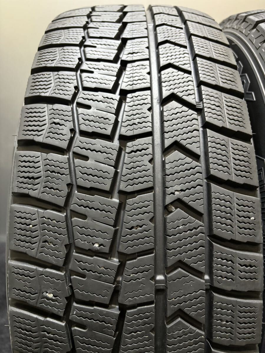 215/60R17 DUNLOP/WINTER MAXX WM02 19年製 VIOLENTO 17インチ 7J ＋48 114.3 5H スタッドレス 4本 エスティマ C-HR (南7-F134)_画像8