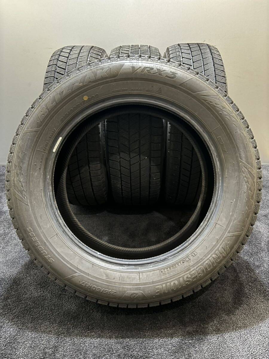 215/60R17 BRIDGESTONE/VRX3 23年製 スタッドレス バリ山 4本 ブリヂストン ブリザック エスティマ C-HR ハイエース(南7-F285)_画像10