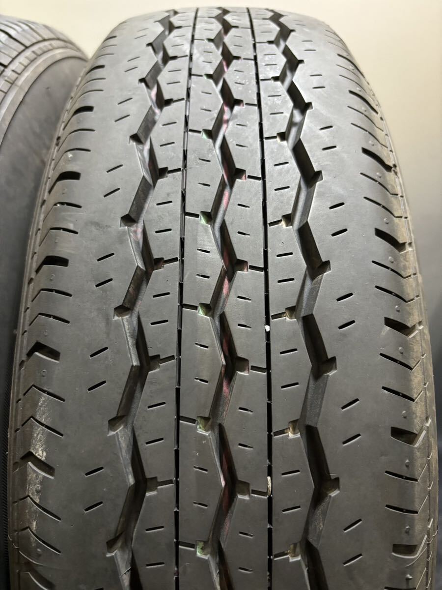 195/80R15 107/105L LT BRIDGESTONE/RD613 19年製 Weds KEELER 15インチ 6J ＋33 139.7 6H 夏タイヤ 4本 ハイエース (2-F278)_画像7