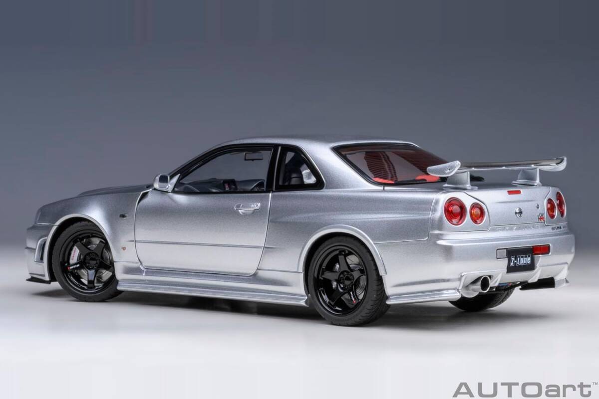 Aa 1/18 nismo R34 GT-R Z-tune（シルバー）77461 新品未開封 BNR34 GTR ニスモ オートアートの画像3