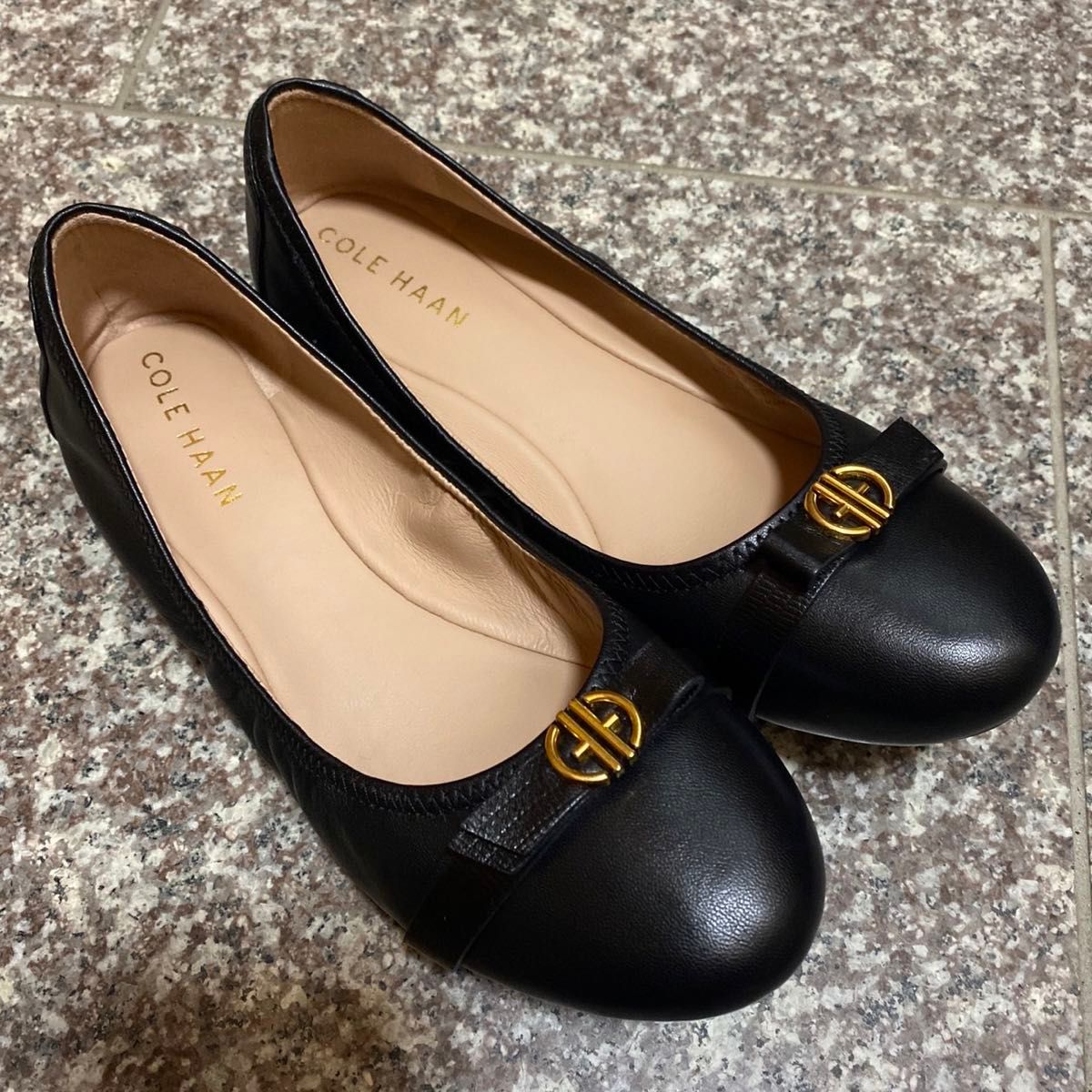 COLE HAAN マルタ ウェッジ パンプス 黒 23cm