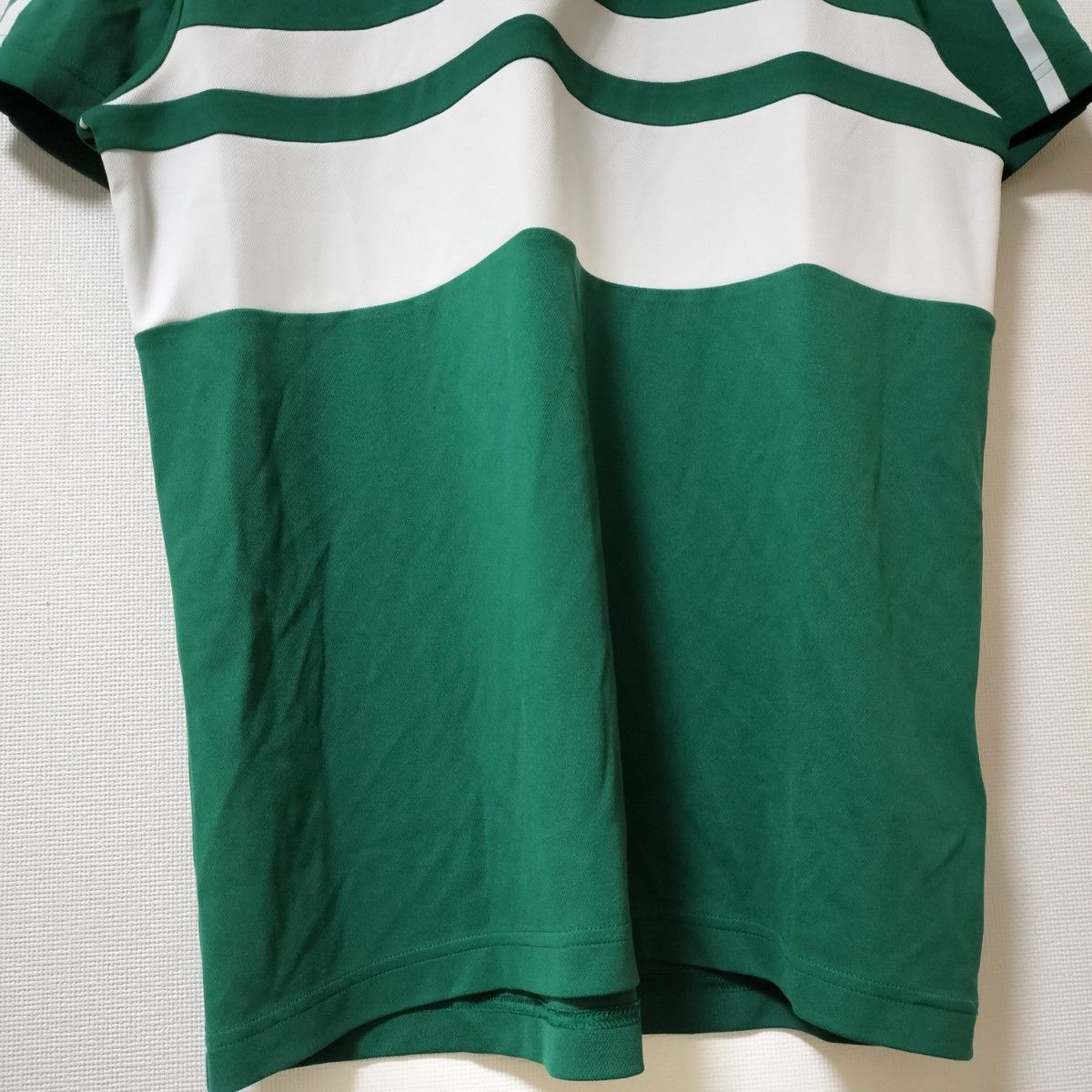 LACOSTE ポロシャツ 緑 Tシャツ ラコステ テニスウェア Size4 半袖ポロシャツ ゴルフウェア スポーツウェア