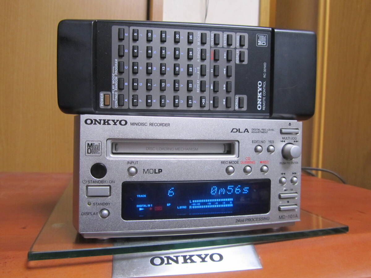 ONKYO MD-101A 動作・状態良好　共通リモコン付