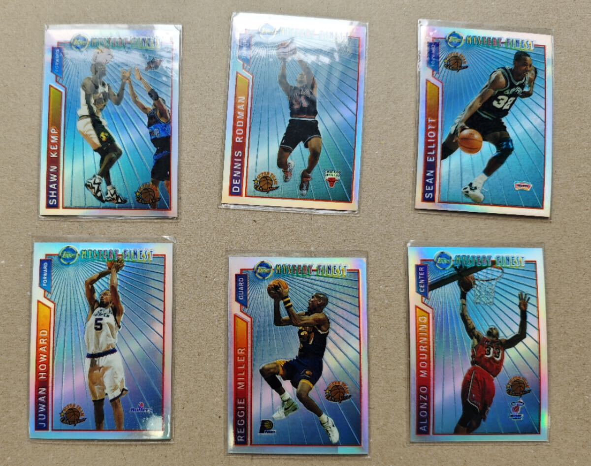 【1円スタート】美品 全てリフレクターカード　refracto nbatopps 計21枚まとめ売り　ONeal、Pippen、Robinson、Olajuwon、Rodman、Barkley_画像3