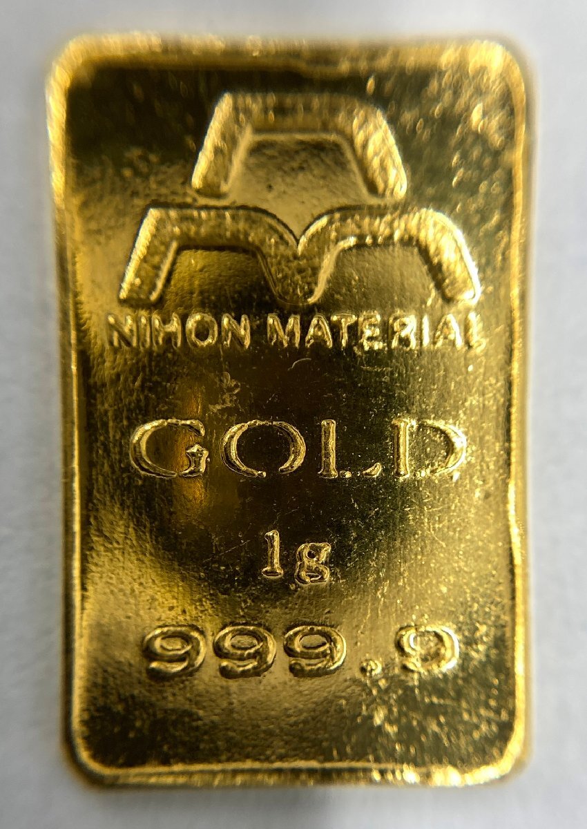 キングラム[22] 日本マテリアル JAPAN MATERIAL K24 インゴット1ｇ ingot 送料無料 比重測定不可の画像6