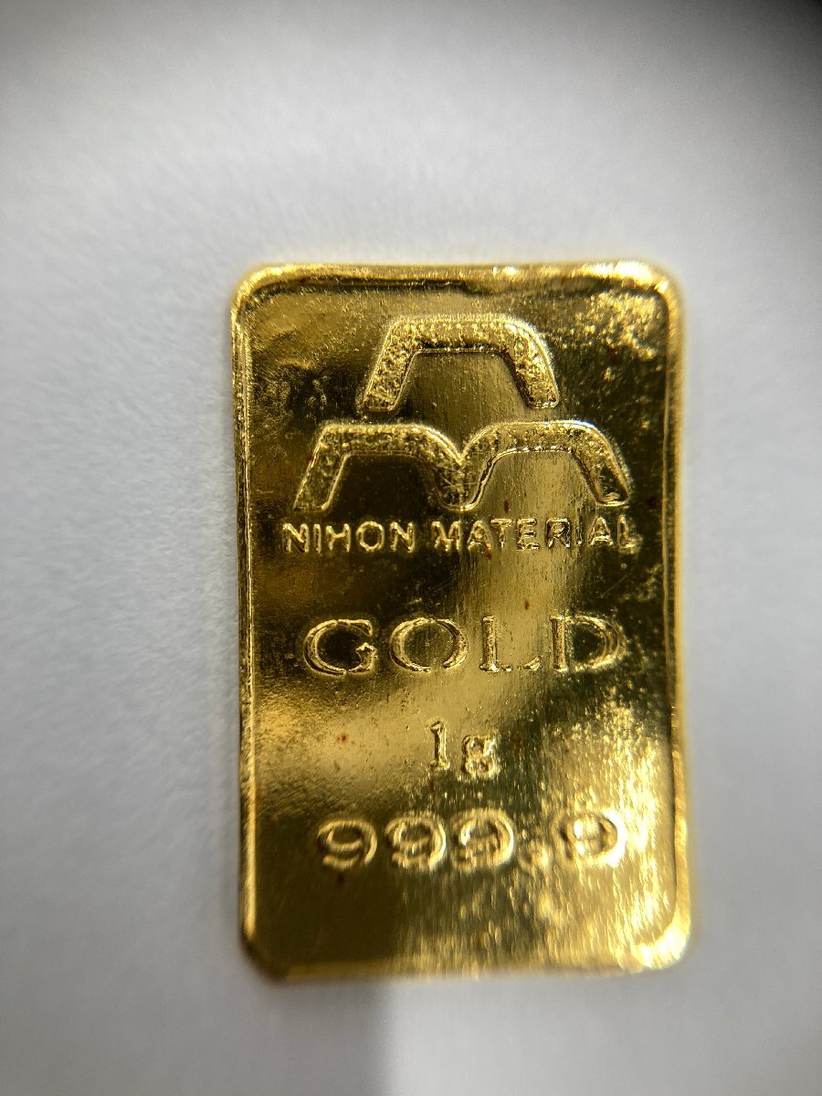 キングラム[22] 日本マテリアル JAPAN MATERIAL K24 インゴット1ｇ ingot 送料無料 比重測定不可の画像4