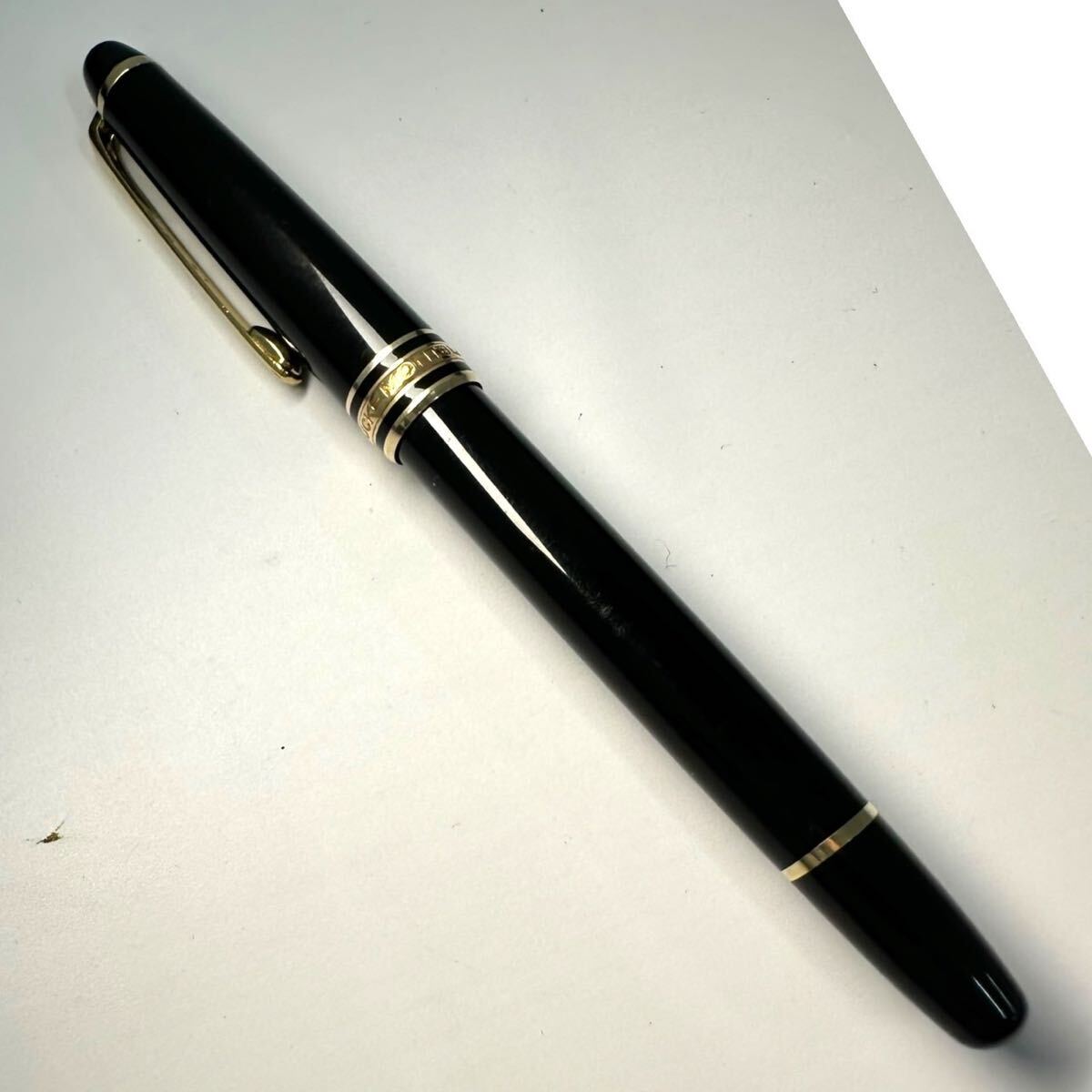 【F0303】MONTBLANC モンブラン 万年筆 14K 585 マイスターシュテュック 筆記用具 試し書き等未確認 ケース有り_画像4