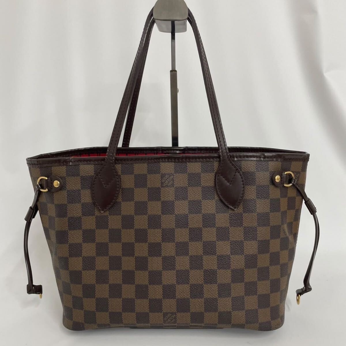 【T0319】LOUIS VUITTON ルイヴィトン ダミエ ネヴァーフルPM トートバッグ ショルダーバッグ ブラウン系 N51109_画像2