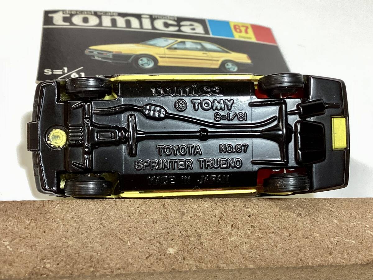 トミカ No.67 トヨタ スプリンター トレノ 2ドア AE86 黒箱絵 トミカ No.67 トヨタ スプリンター トレノ 2ドア AE86 黒箱絵