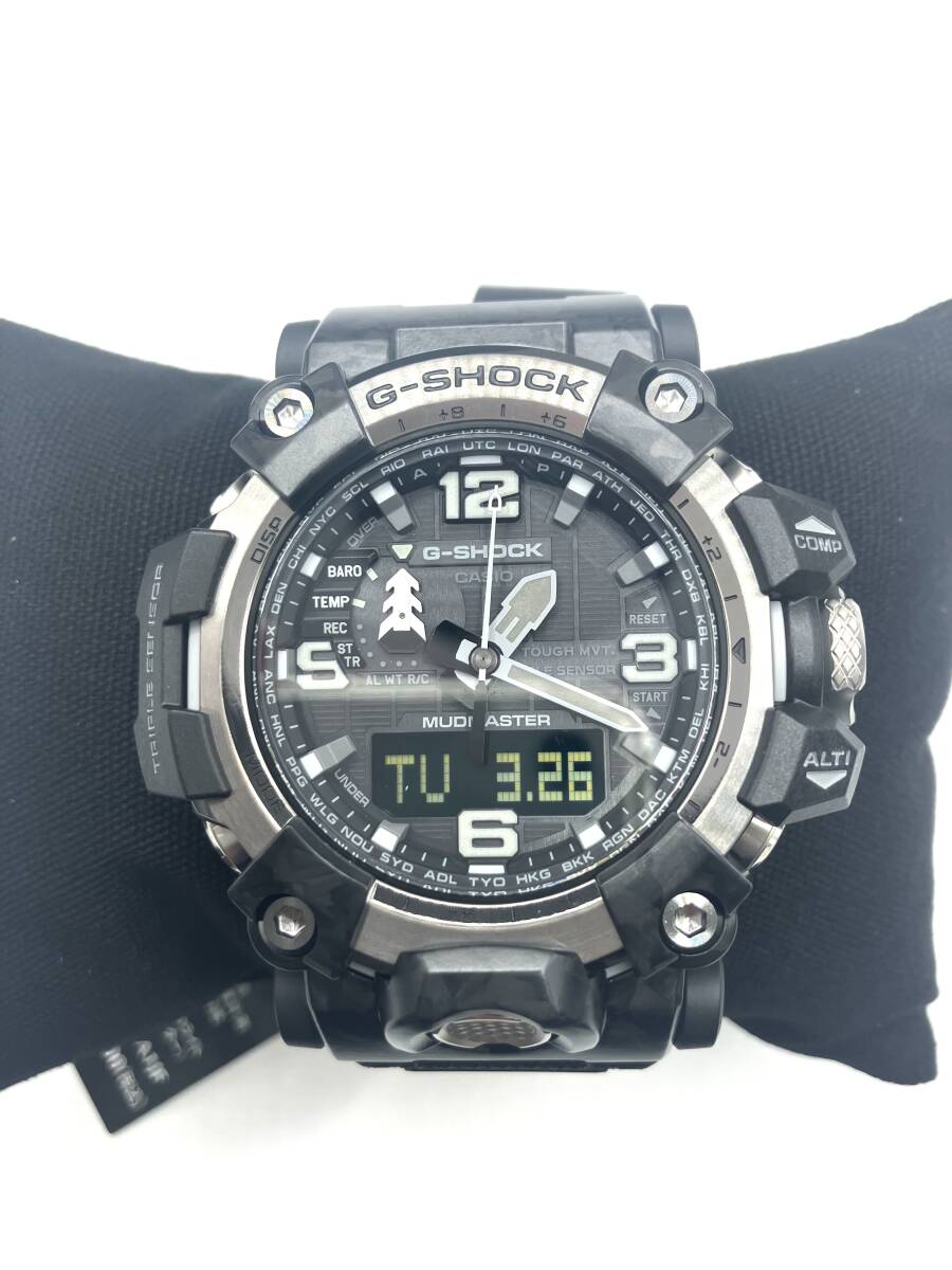 【GT2128】 △美品△ GWG-2000 マスターオブG MUDMASTER マッドマスター G-SHOCK CASIO ウレタンベルト ソーラー電波時計_画像2