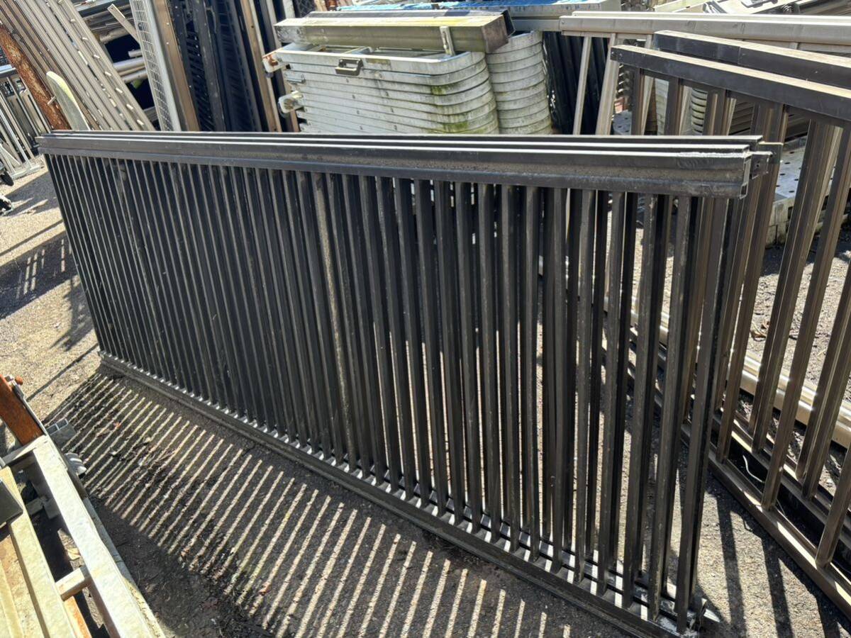  aluminium sash fence height approximately 74cm width approximately 197.5cm 4 pieces set pickup possibility Gifu 