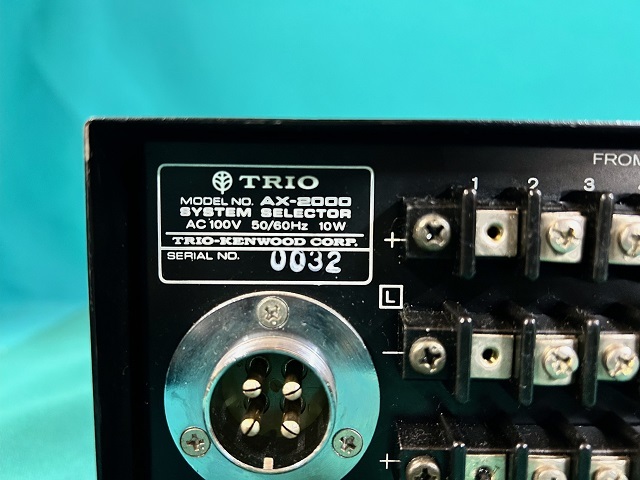 TRIO トリオ 『ＡＸ－２０００』 システムセレクター　動作はしてましたがジャンク品　部品取や補修などしてご使用ください_画像7