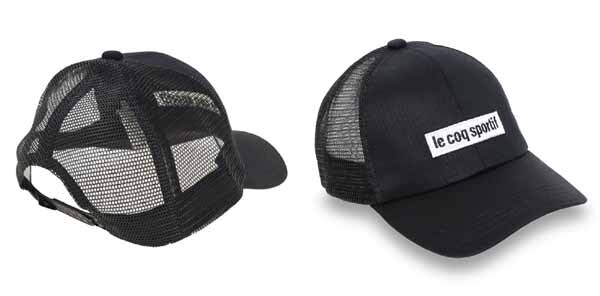 le coq sportif Le Coq s Porte .f mesh cap black man and woman use free size hat [ new goods unused goods ] * outlet *