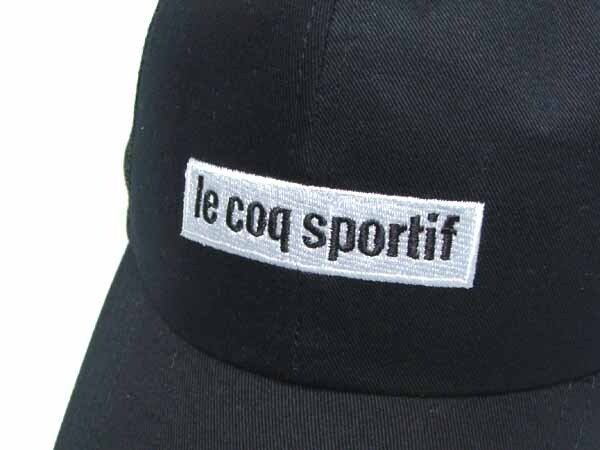 le coq sportif Le Coq s Porte .f mesh cap black man and woman use free size hat [ new goods unused goods ] * outlet *