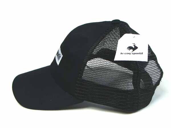 le coq sportif Le Coq s Porte .f mesh cap black man and woman use free size hat [ new goods unused goods ] * outlet *