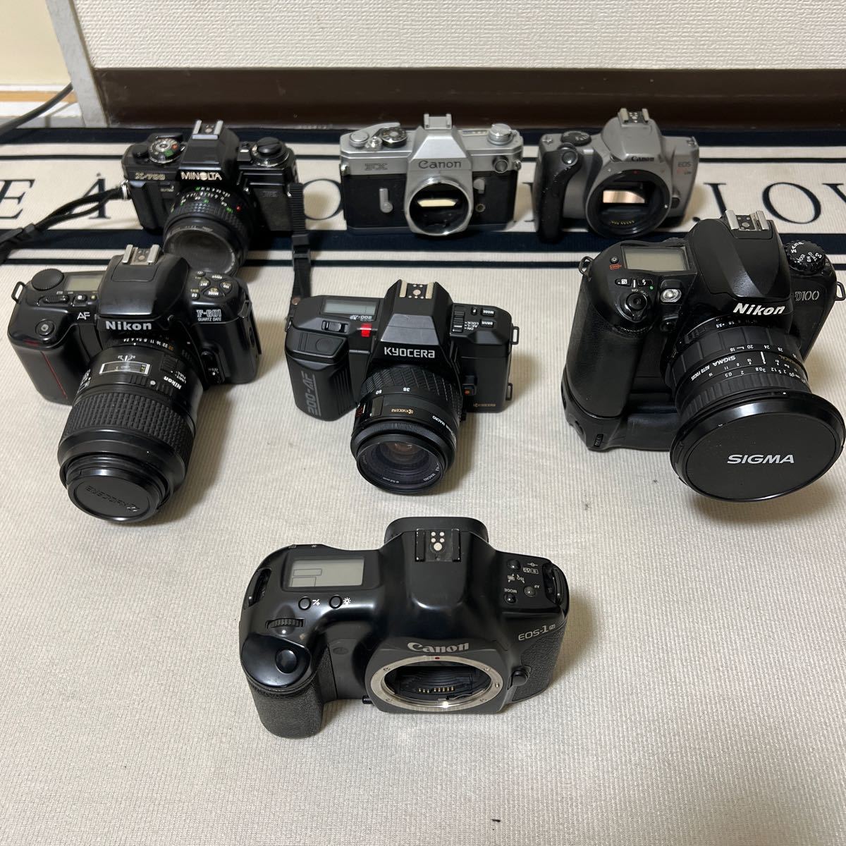 Canon フィルムカメラ EOS-1 N 、NiKOn D100、200-AF、X-700、F X、【現状品】_画像10