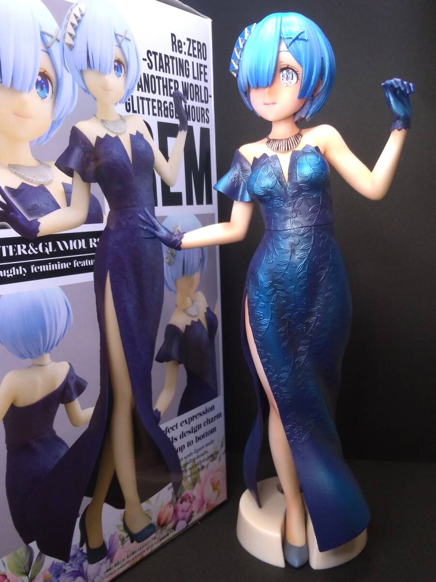 レム REM カスタムリペイント 短期出品 瞳修正 Re:ゼロから始める異世界生活 GLITTER & GLAMOURS Figure Re:ZERO フィギュア メタリック_画像9