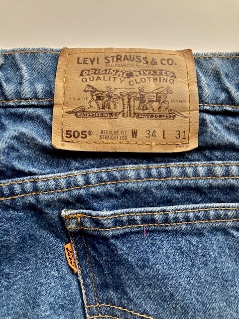 ビンテージ オールド メキシコ製 Levis 505 W34L31の画像4