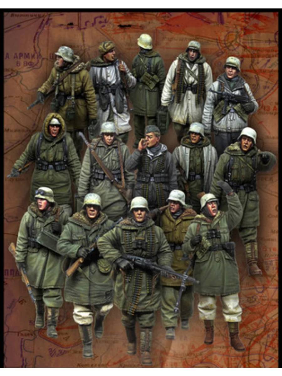  miniature 1/35 scale ..15 body set .. land army geo llama Army resin resin not yet painting not yet constructed military kit figure p227