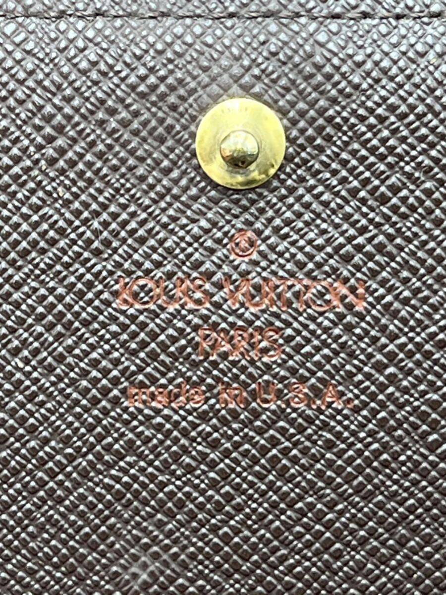 ルイヴィトン ダミエ LOUIS VUITTON 財布 二つ折りの画像3