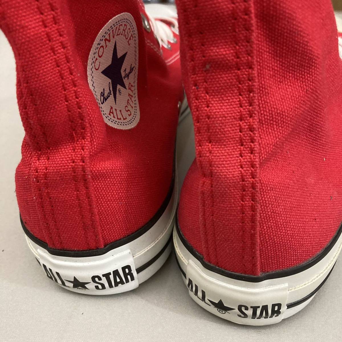 【新品未使用】コンバースCONVERSE オールスター キャンバス地 ハイカット HIGH スニーカー 靴 シューズ 赤 レッド 26.0cm @☆_画像5