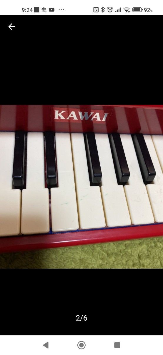 KAWAI　 レトロ　赤いピアノ　