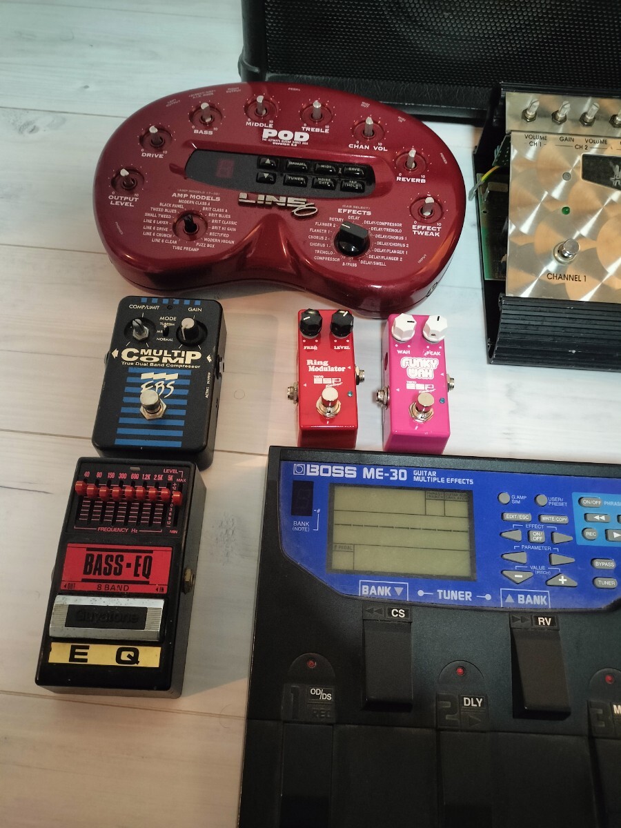 【まとめて】エフェクター アンプ EBS ヒュースアンドケトナー Line6 BOSS グヤトーン ESP セット 音楽機材 マルチエフェクター_画像3