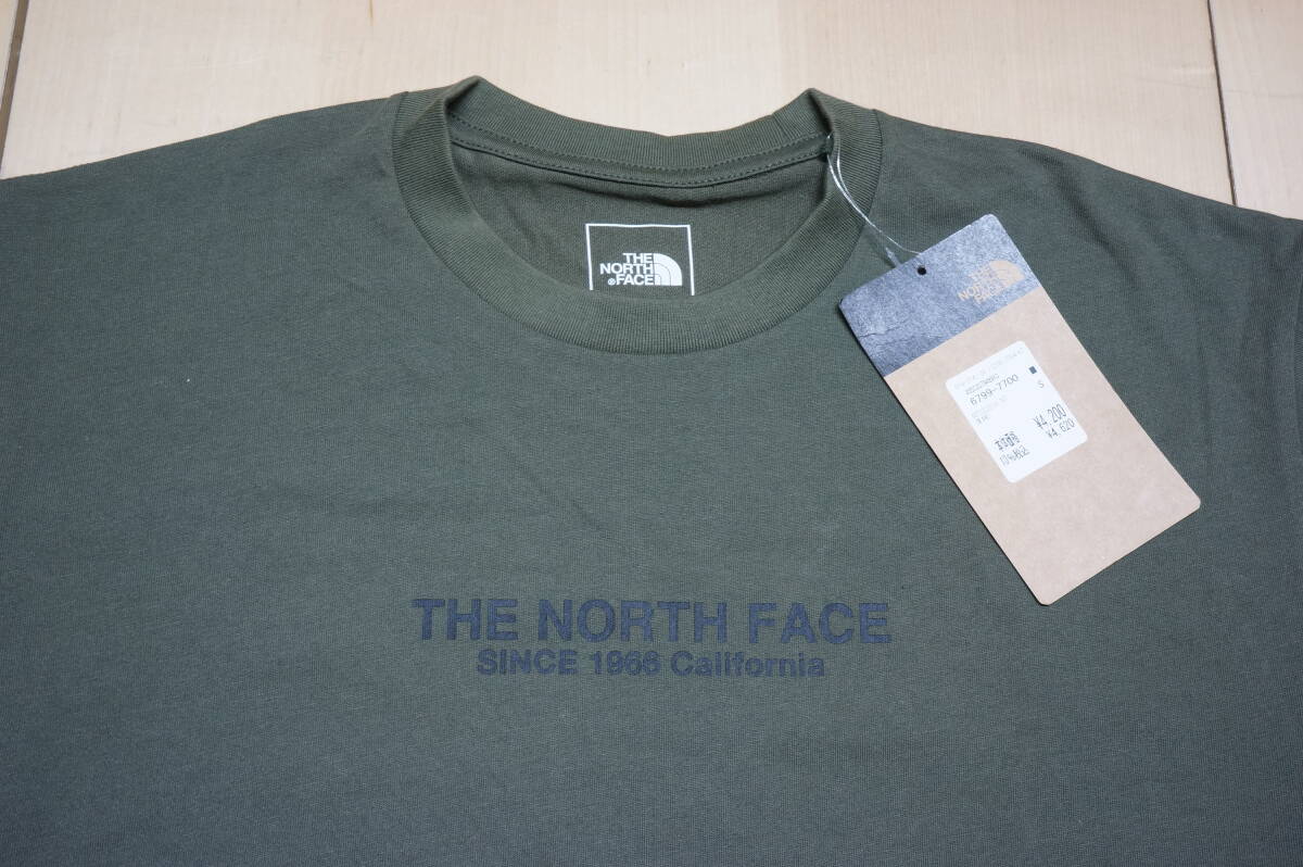 【400Z】タグ付き 保管品 THE NORTH FACE Tシャツ 半袖 サイズS S/S 1966 California Tee カーキ ロゴT ザ ノースフェイス 定価4620円の画像2