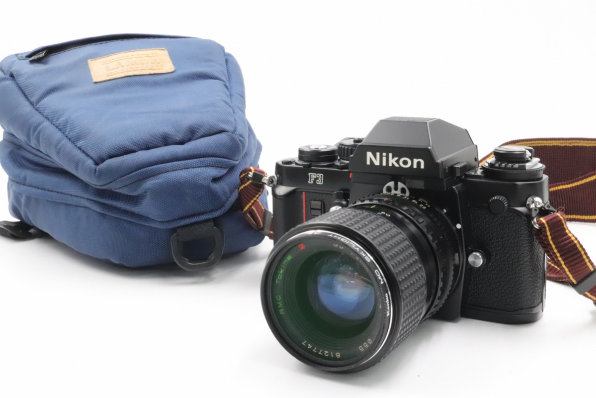 【ト長】Nikon F3 ニコン アイレベル ブラックボディ 一眼レフ フィルムカメラ レンズ RMC TOKINA 35-70㎜ 1:4 IR639IOB26_画像1